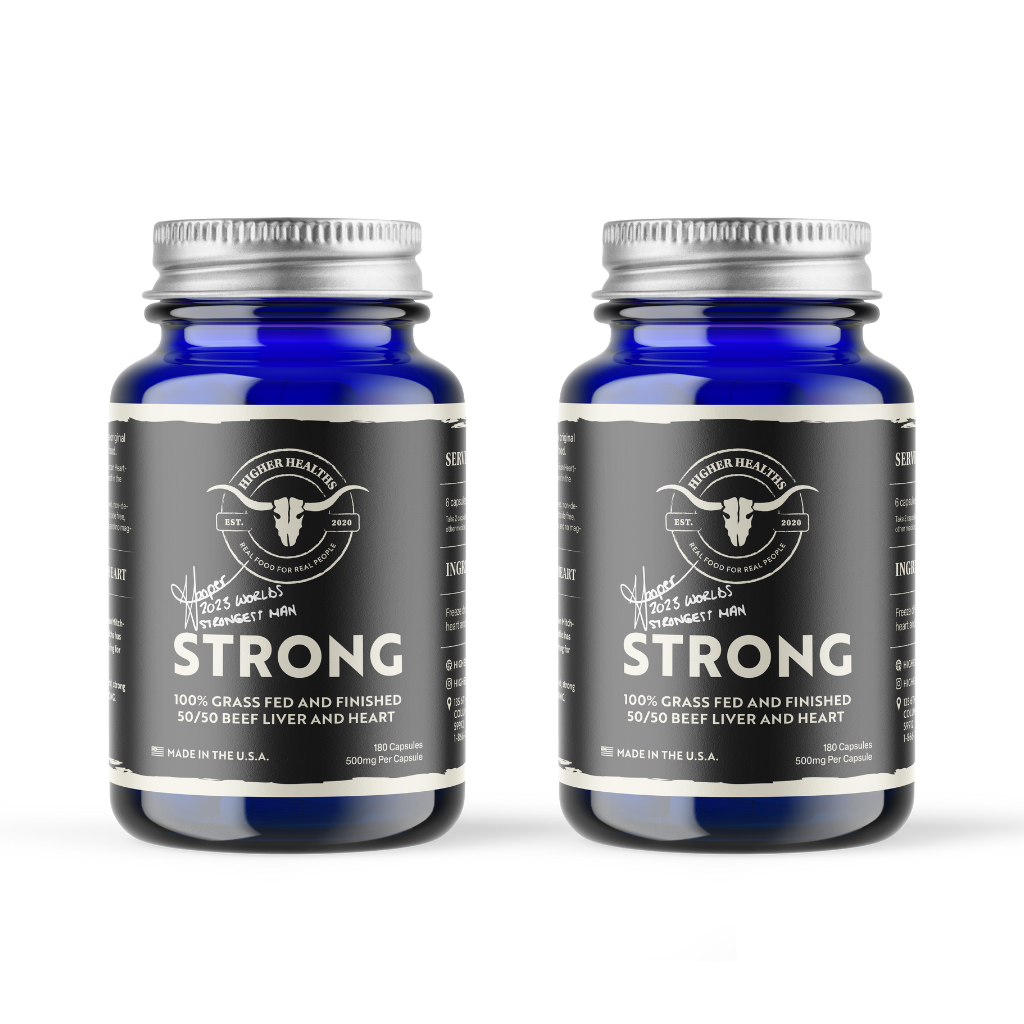 2 Pack - STRONG - Inspired by World's Strongest Man Champion Mitchell Hooper - Higher Healths USA