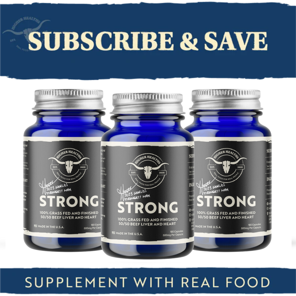 SUBSCRIBE & SAVE! STRONG - 50% BEEF LIVER, 50% BEEF HEART